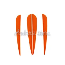100 шт./лот 5 дюймов пластиковые оранжевые стрелы лопасти для DIY стрела, стрельба из лука, лук