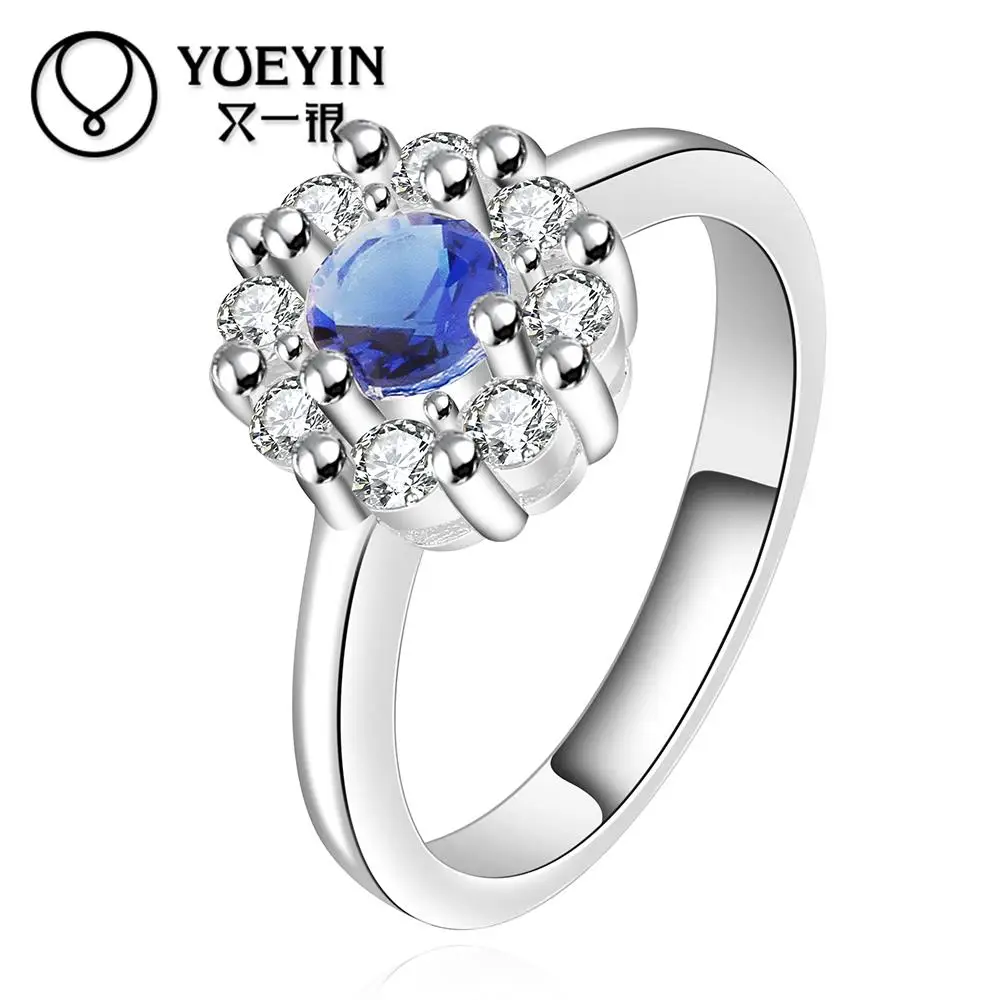 R520 2015 Новая Мода Brand Design Оптовая Классический silverjewelry Кристаллические кольца для
