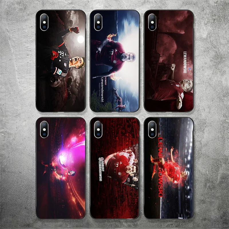 

Yinuoda Bayern Munich Team Phone Case Picture For Lewandowski Black Soft TPU Cover For iPhone X XR XS MAX 7 8 7plus 6 6S 5 Case