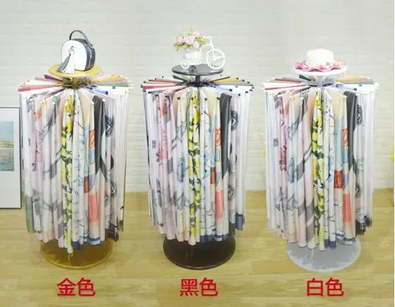 

Clothing store scarf shelf landing scarf shelf hanging scarf display rack shawl fabric towel display rack rotation
