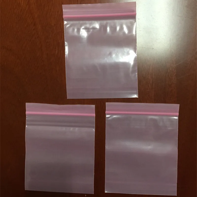 8x12cm Anti Static Bags Pink ESD Anti Static Package Bag Zip Lock