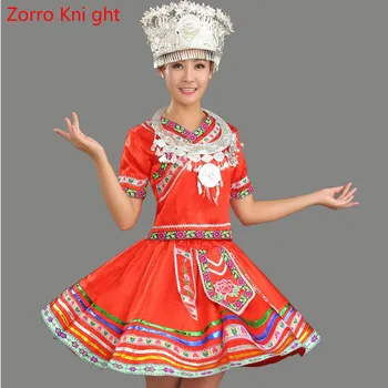 

2018 Classical Traditional Chinese Dance Costumes For Women Miao Hmong Clothes Traditional Hmong-clothes China National Clothing
