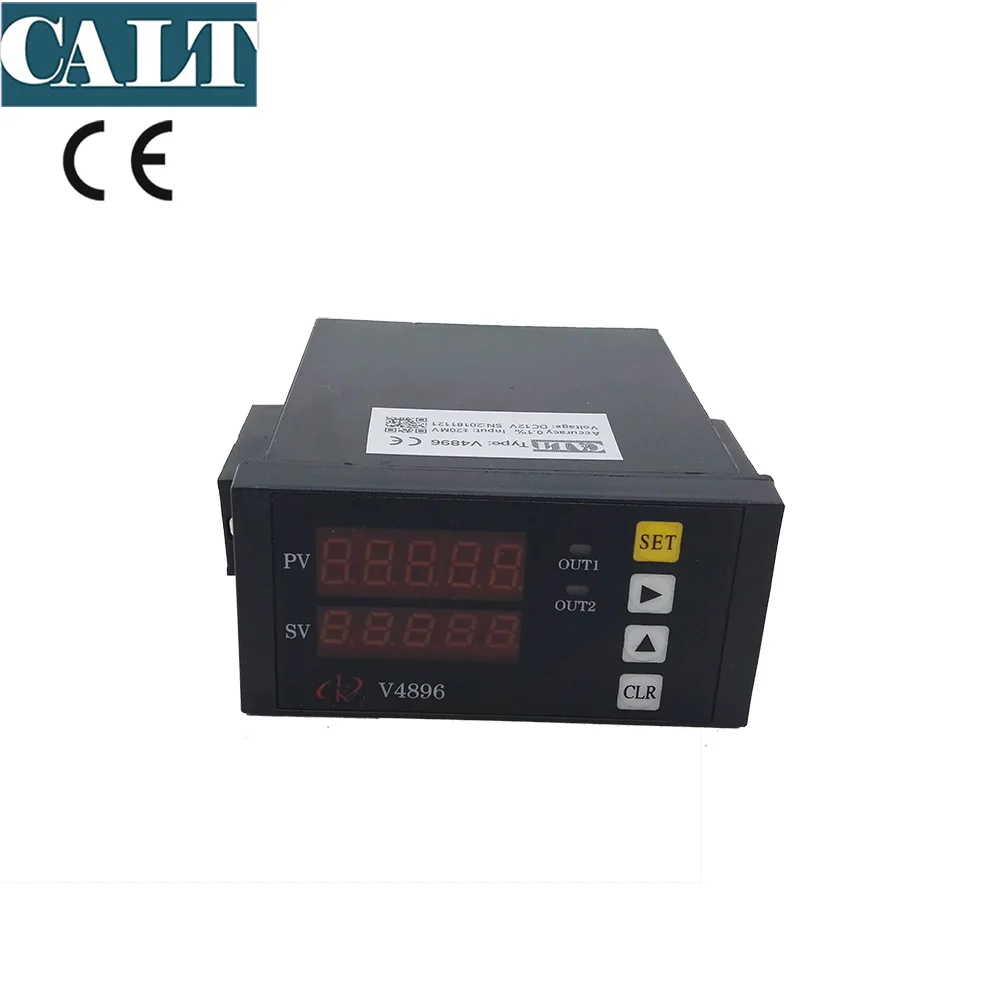 

V4896 Load cell weighting indicator 220V 5 digit digital LED display value weight controller with 2 channel relay output