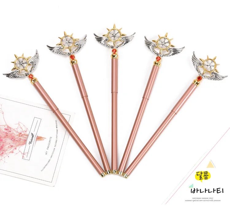 Аниме карточка Captor SAKURA Косплей Реквизит ручка для женщин Gilr Cardcaptor Sakura Magic Henshin Wand