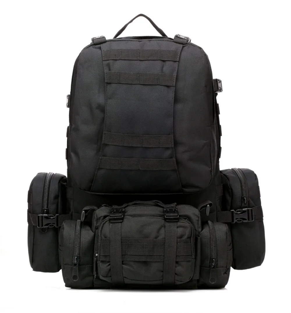 50L Molle Tactical Backpack Waterproof 600D Assault Outdoor Travel