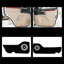 4 шт. ткань дверь защиты коврики анти-kick декоративные колодки для Toyota Land Cruiser