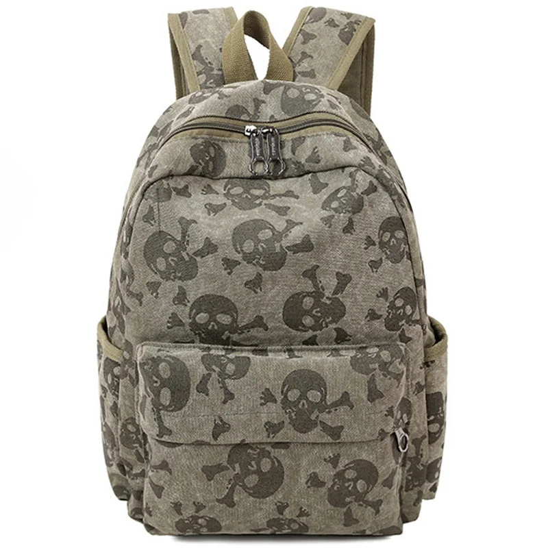 ヾ ノ2017 Fashion Skull ᗕ Canvas Backpacks ヾ ノ2017 fashion skull ᗕ canvas backpacks