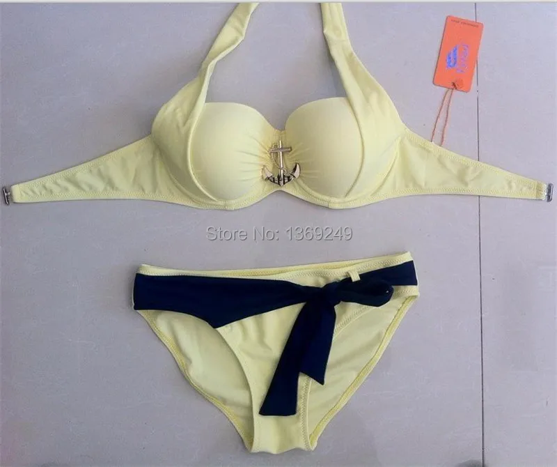 Buy Sexy girl bandeau top bikini set swimsuit swimwear high end top brands