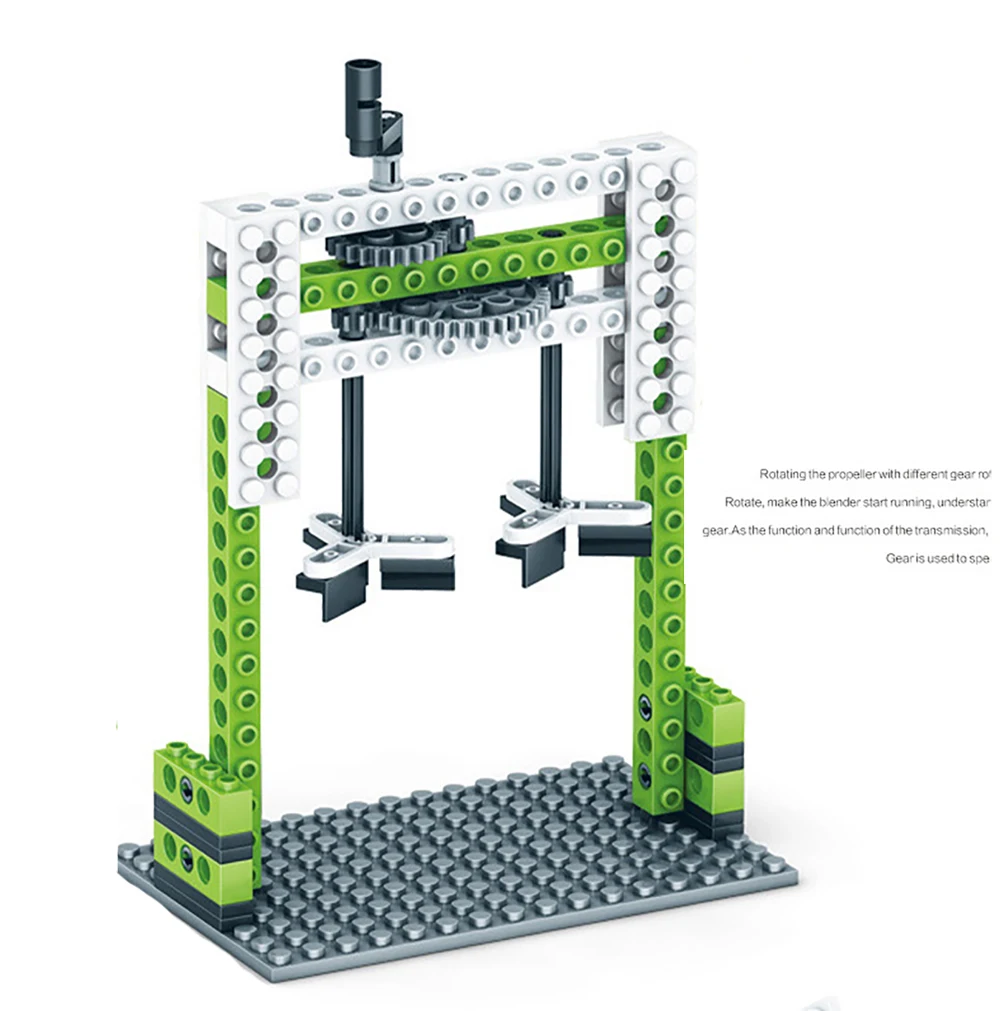 Механические инженерные шестерни наборы Модель Конструкторы для строительства Кирпичи Детские игрушки Детские DIY кран см. пила карусель круглый блендер