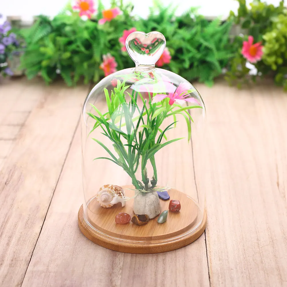 DIY подарок Сердце Медведь День Святого Валентина Роза стеклянная крышка