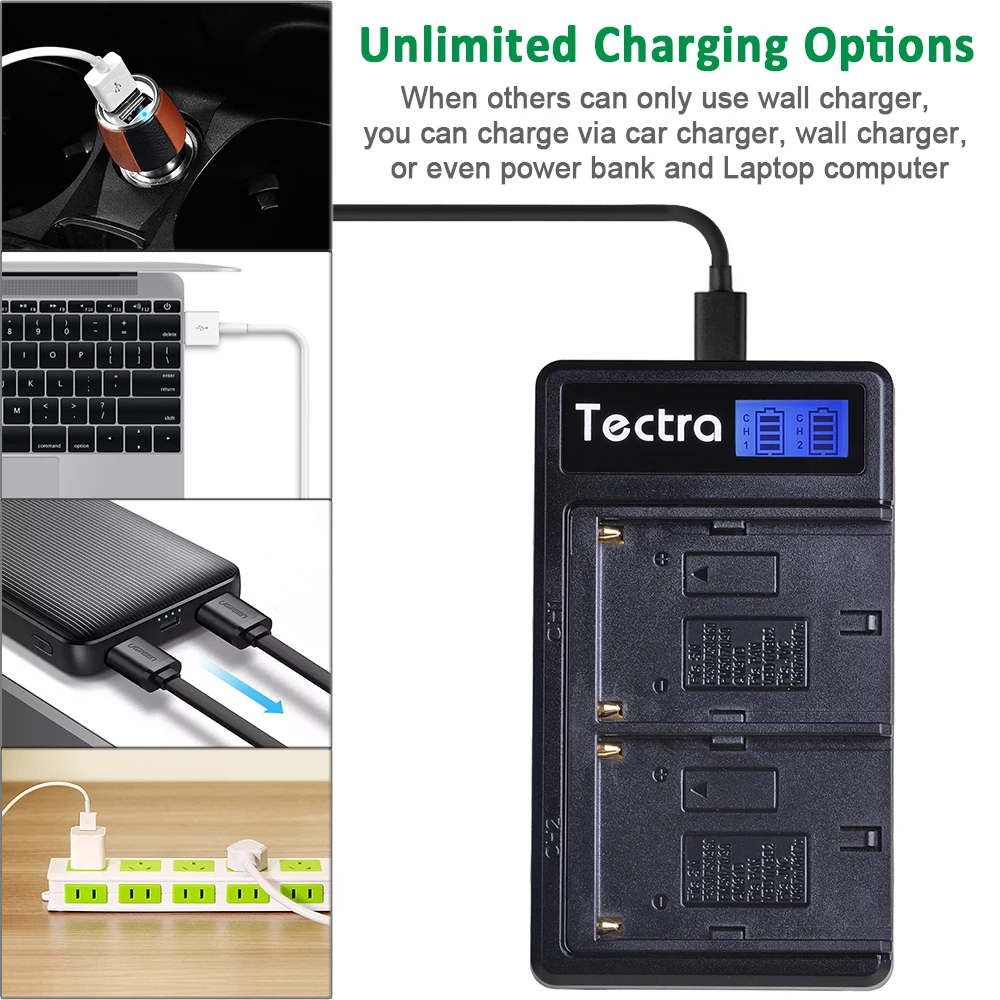 Günstig 4PCS 5200mAh NP F770 NP F750 NP F770 np f750 NPF770 750 Batterien + LCD USB Ladegerät für Sony NP F550 NP F770 NP F750 F960 F970
