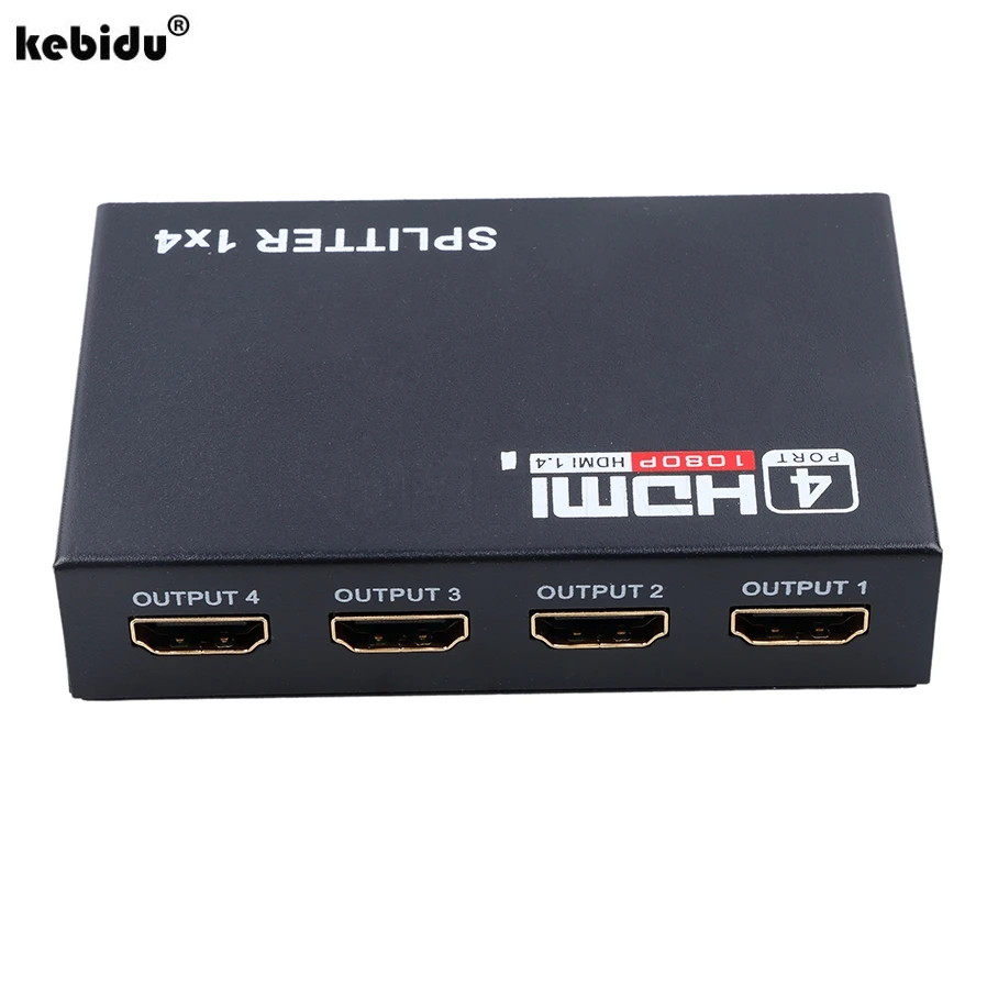 Высококачественный разветвитель kebidu 5 1 Гбит/с HDMI 1x4 4 порта Hdmi концентратор