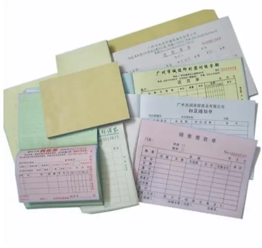 carbonless invoice duplex collection receipts forms duplicate