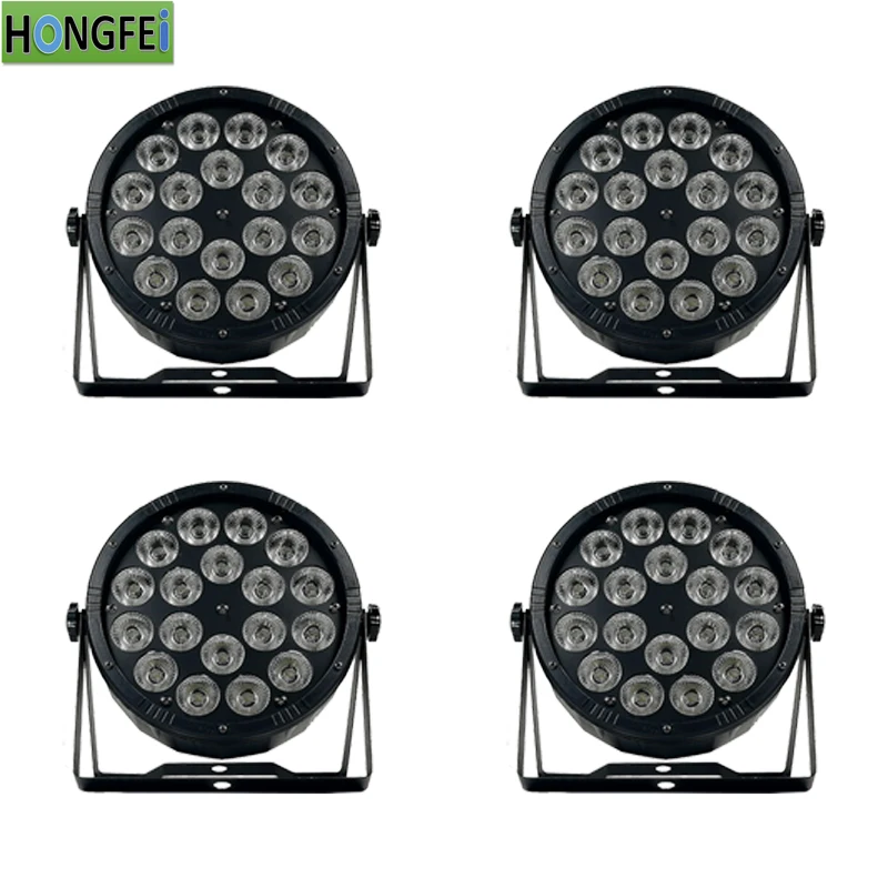 4 шт./лот 18X12 Вт RGBW 4in1 led par огни dmx512control, par светодиодные лампы, professional DJ оборудование