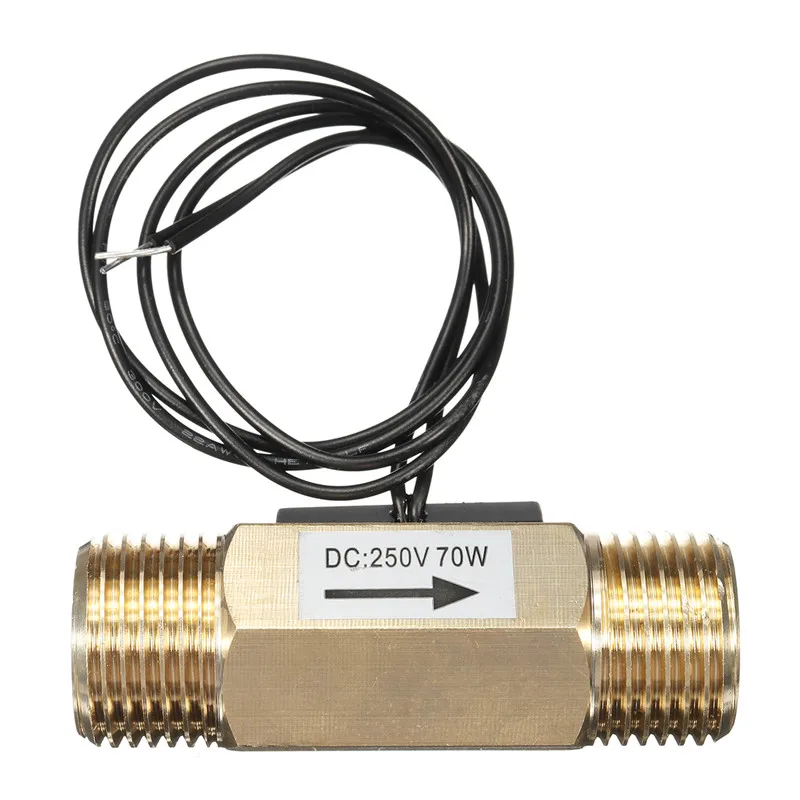 DN15 G1/2 &quotлатунный Датчик потока медный жидкости с эффектом холла переключатель