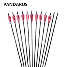 PANDARUS Darts Archery Carbon Girls Arrows 28/30Inch safety target practice outdoor shooting For Compound and Long Bows Recurve