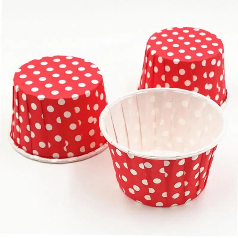 

NEW 20pcs/lot Paper Cupcake Liners Mold Muffin Cases Pink Blue Red Yellow Green Purple Cake Cup Bakeware Baking Tools #705