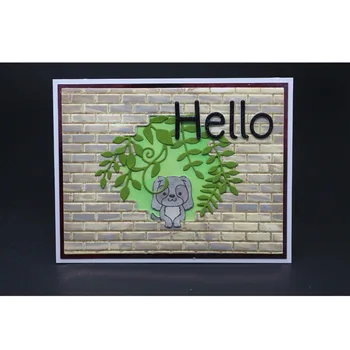 

2019 New Arrival Animals/Brick Plastic Plates For DIY Scrapbooking/Clear Stamps/Embossing Folder And Cutting Dies Set Crafts