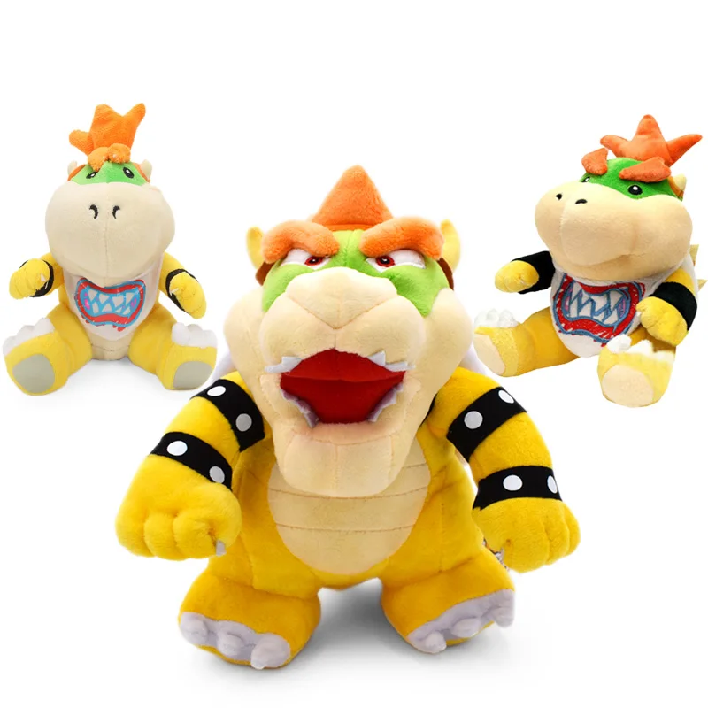 Супер Марио Bros Плюшевые игрушки 18-24 см Bowser JR Koopa Bowser Dragon плюшевые куклы Братья Мягкие плюшевые - Цвет: 3Styles