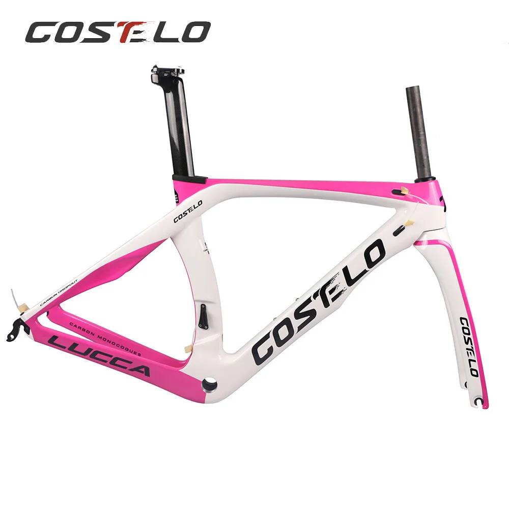 Perfect costelo lucca  carbon road bike frameset costole bicycle bicicleta frame Full T1000 carbon fiber bicycle frame bb30 16