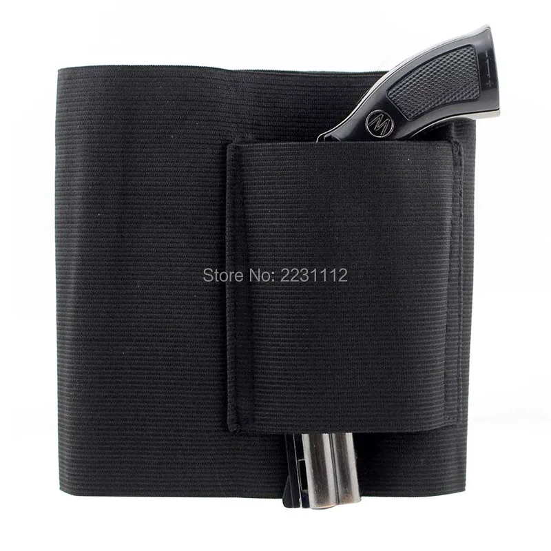 

Tactical Concealed Carry Belly Band Belt Waist Pistol Holster Colt 1911 HK USP P226 m9 92 Universal Gun Airsoft Accessories