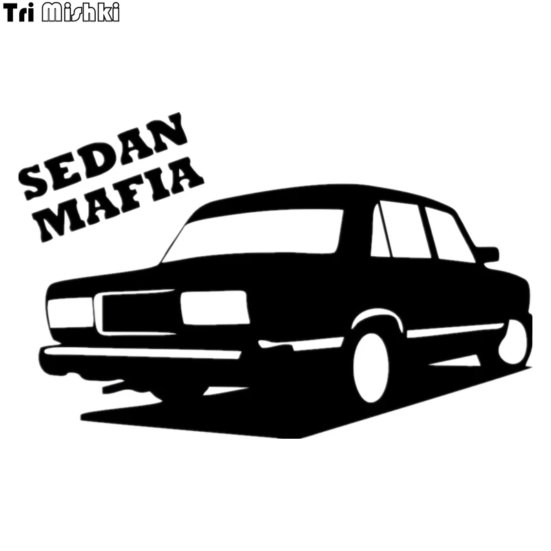 Tri Mishki HZX006 12.7*20см sedan mafia for vaz lada седан мафия на ваз 2107 лада наклейки на авто наклейка на авто декаль винил наклейка светоотражающая