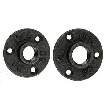 

16 pcs cast iron pipe flange 1/2 3/4 Iron Flange Seat Classic Casting Iron Flange