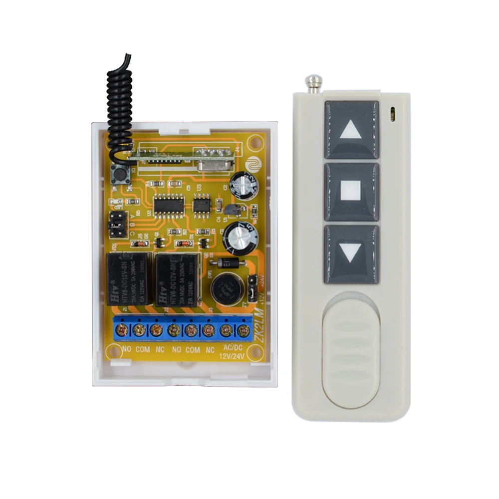 

DC 12V 24V Wireless Remote Control Switch Motor Reversing Controller Switch Output Intelligent Momentary Toggle Latched