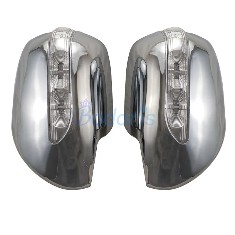 

Car Styling Side Mirror Cover Rear View Overlay Without With LED Lamp 2003-2009 For Toyota Land Cruiser Prado FJ120 Accessories