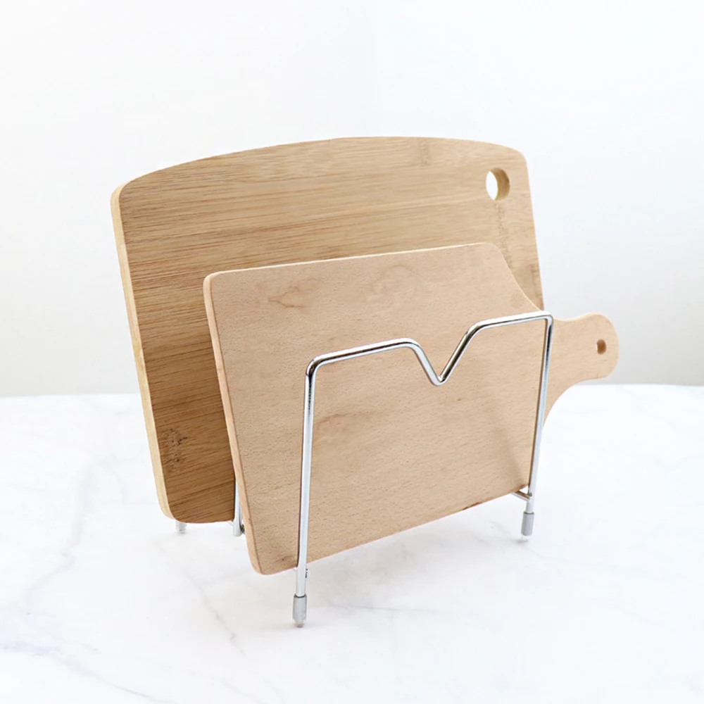 Stainless steel Cutting Board Storage Rack Knife Block Tools Organizer Kitchen Storage Rack Dish