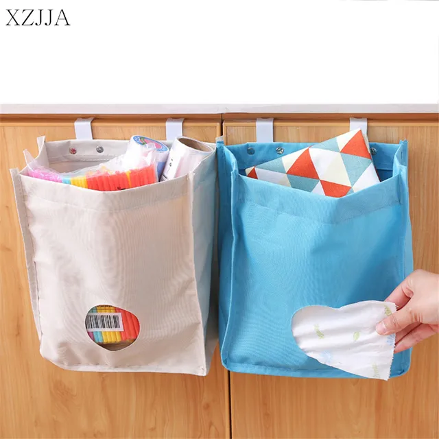 Special Offers XZJJA 1PC Kitchen Cabinet Door Back Type Multi Use Hanging Storage Bag Extraction Garbage Plastic Bag Organize Container Pouch