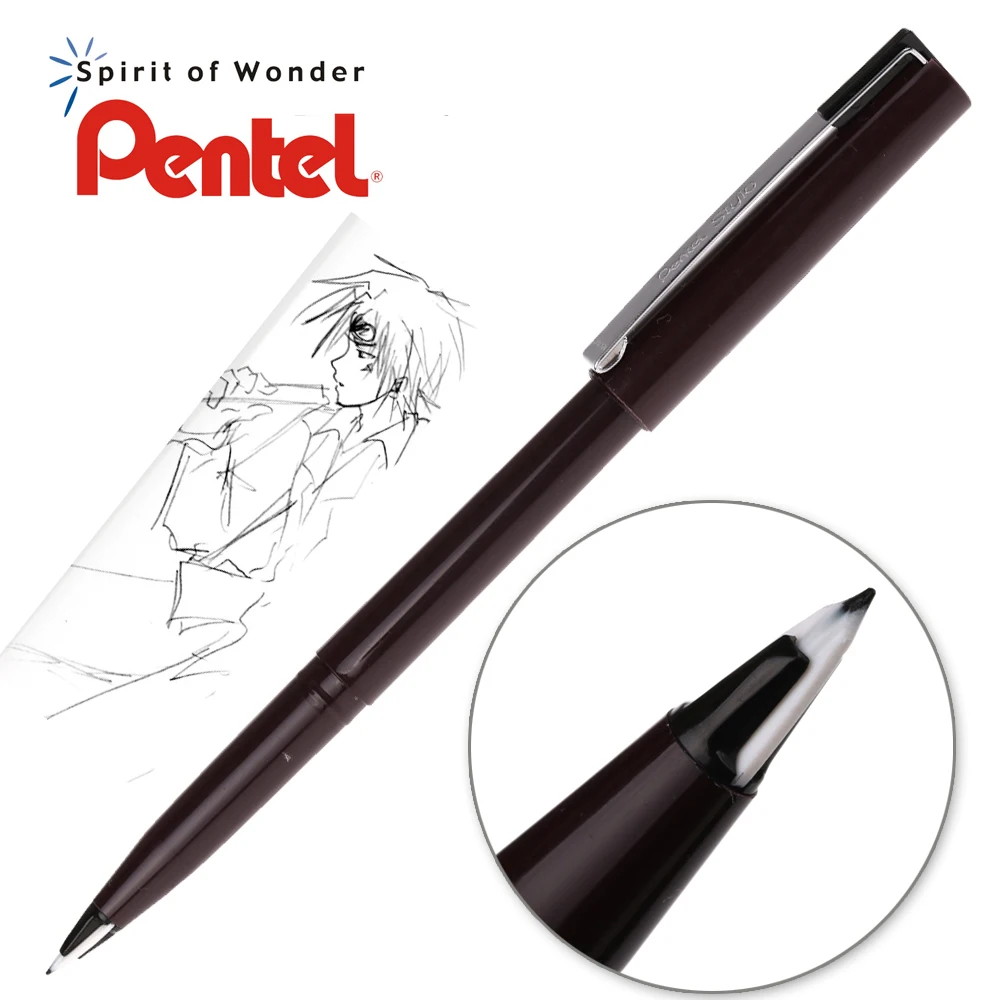 1 шт. Pentel Arts Stylo Sketch ручка для рисования манги микрон Перманентный художественный маркер для детальной линии ручка для рисования, архитектура, аниме