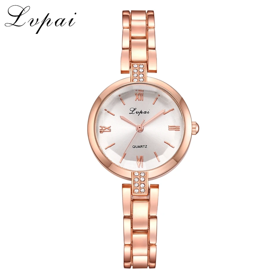 

Lvpai Brand Women Dress Watches Luxury Rose Metal Band Bracelet Quartz Clock Ladies Sports Business Wristwatch 2019 Reloj Mujer