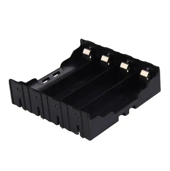 

1pcs/lot Brand New Mobile Battery Clip Case Holder Plastic DIY 4 slost Battery Box Battery Holder with Pin Suitable