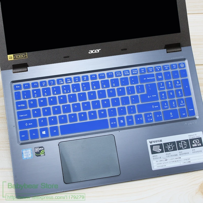 15,6 силиконовая клавиатура протектор кожного покрова для acer Extensa EX 2520 г 2511 E5-522 E5-522G F5-573G E5-574G TMP258