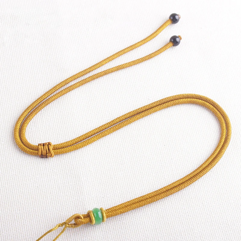 Aladdin ручной вязки ожерелье кулон Веревка DIY аксессуары природа нефрит Torus ананас пряжки шнуры 5/шт ювелирные изделия нить нейлон