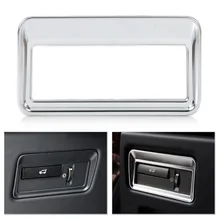 Beler Chrome Car Interior Rear Tronco Pulsante Interruttore del Pannello di Copertura cornice Cornice Per Land Rover Range Rover Sport L494 L405 2013-2016