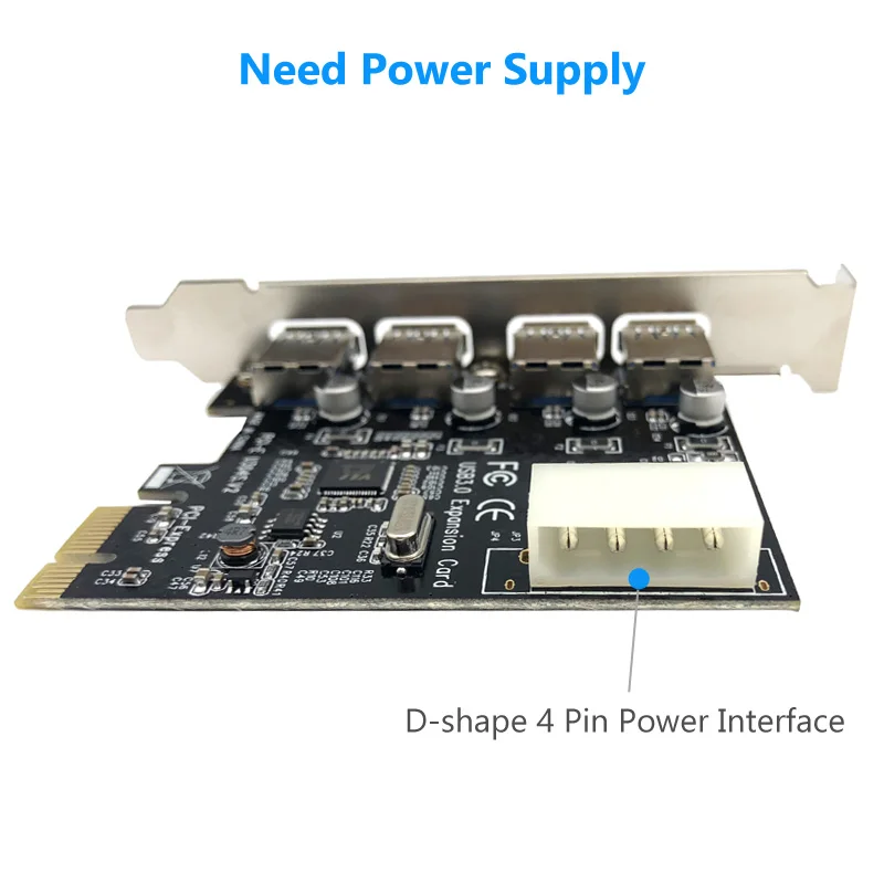 U3V PCI Express Post Card PCI-E USB 3.0 Adapter Card (5)