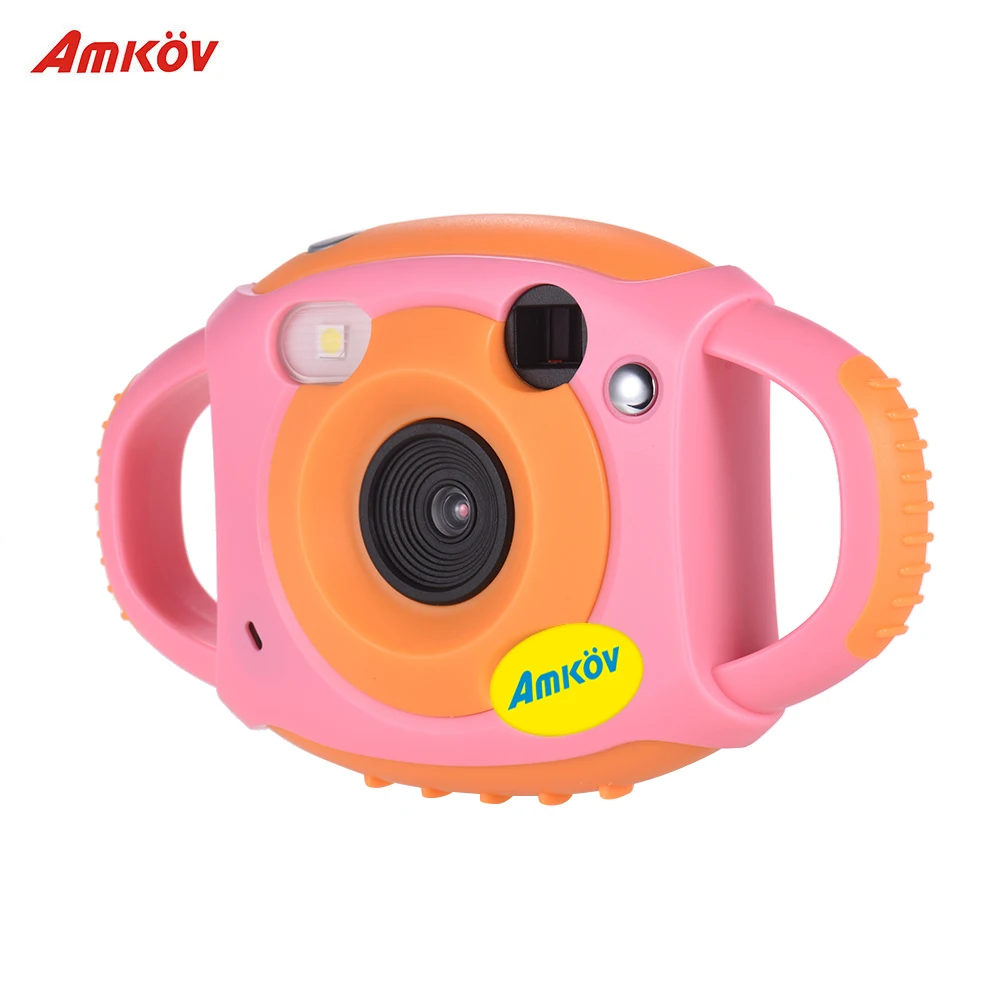 

Amkov Cute Digital Video Camera Max. 5 Mega Pixels Built-in Lithium Battery Gift New Year Present for Kids Children Boys Girls