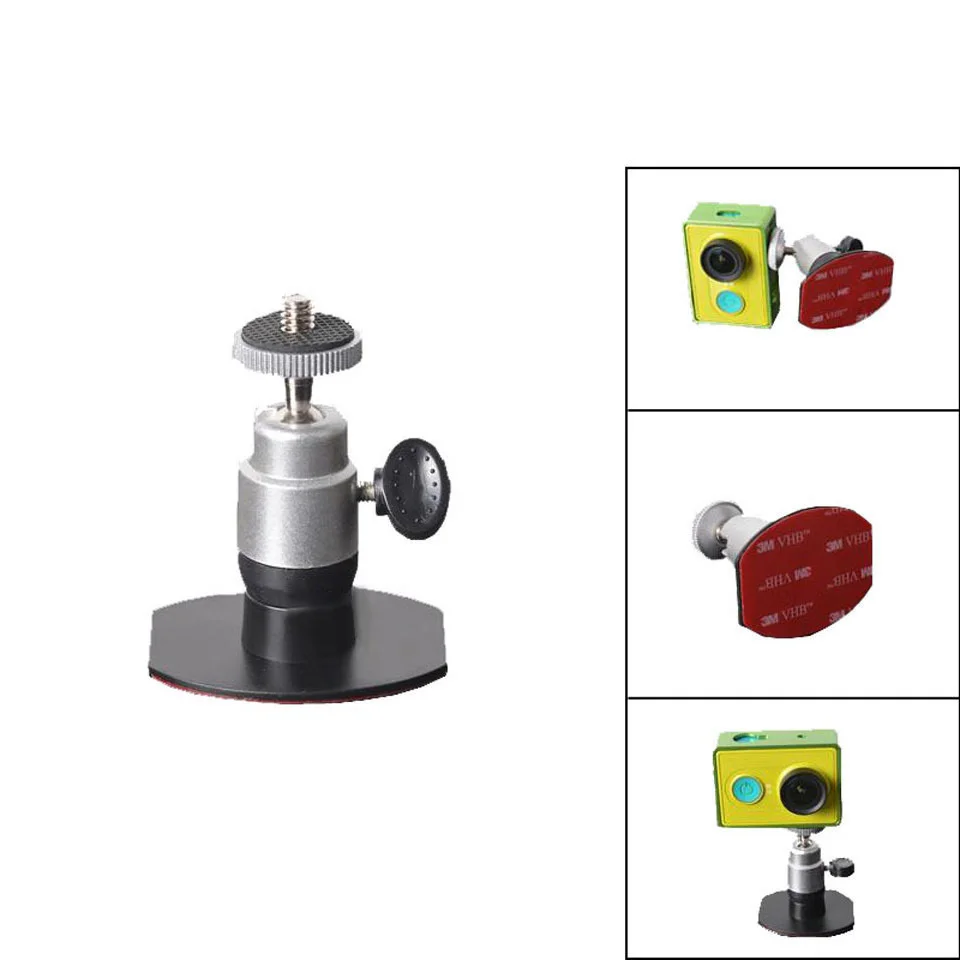 

Sindax 1/4" Screw 3M Stick Paste Car mount Driving recorder Holder Digital Camera Stand For Xiaomi yi H198 017 027 K6000