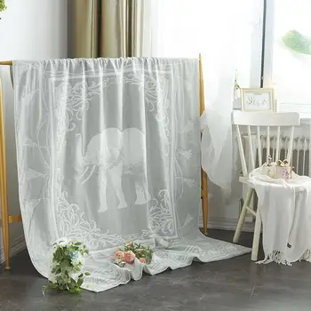 

Elephant cartoon image four layers of gauze summer quilt, knitted blanket, tapestry and travel quilt