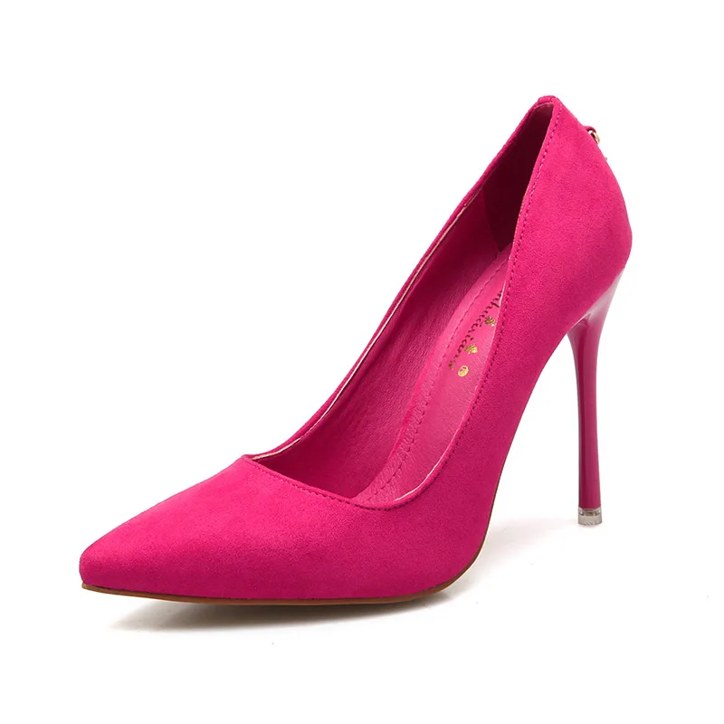 New 2019 D Suede Walking Viscose Wish Stiletto Heel Shoes Women's Shoes Luxury Shoes Women Designers Shoes Woman High Heel