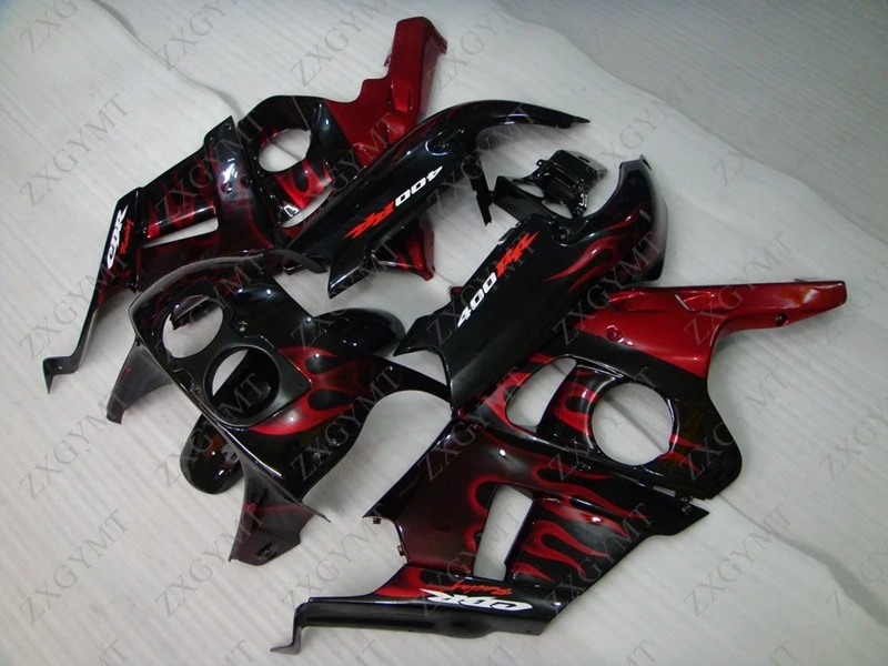 Обтекатели CBR 400 RR 1990 1999 MC29 Red узор пламени для обтекателя из пластика Abs CBR400RR 94 95