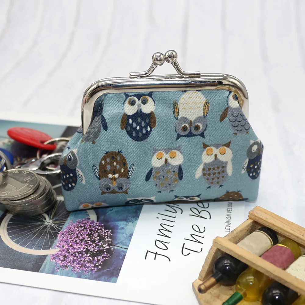 Детская мини-сумка, милая ПУ, кожаная монета, кошельки для женщин, маленький кошелек, Дамский кошелек для мелочей, розовая птица, мини-молния, Карман# BL5