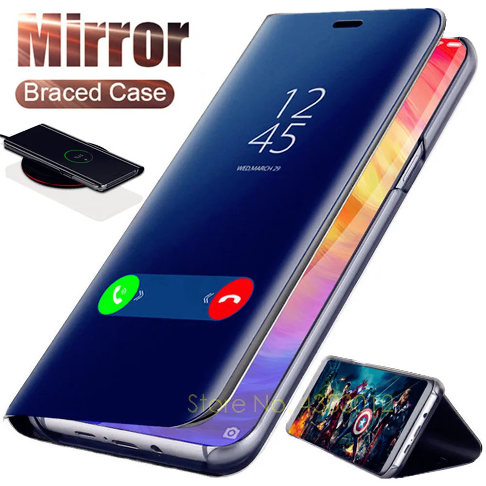 

Smart Mirror Flip Case For Samsung Galaxy A50 A30 A10 A20 A40 A60 A70 A80 A90 M20 M10 M30 S10 S8 S9 S7 S6 Edge Plus A6 A8 Cover