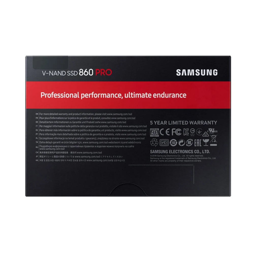 SAMSUNG 860 PRO SSD 512 ГБ 256 ГБ SSD жесткий диск Внутренний твердотельный диск 2," SATA III 256 ГБ для ноутбука Настольный ПК