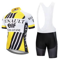 Новый 2018 команда желтый Велосипеды Джерси велосипед с коротким MTB Ropa Ciclismo лето велосипед носить quick dry BI Велосипеды Майо юбка-брюки костюм