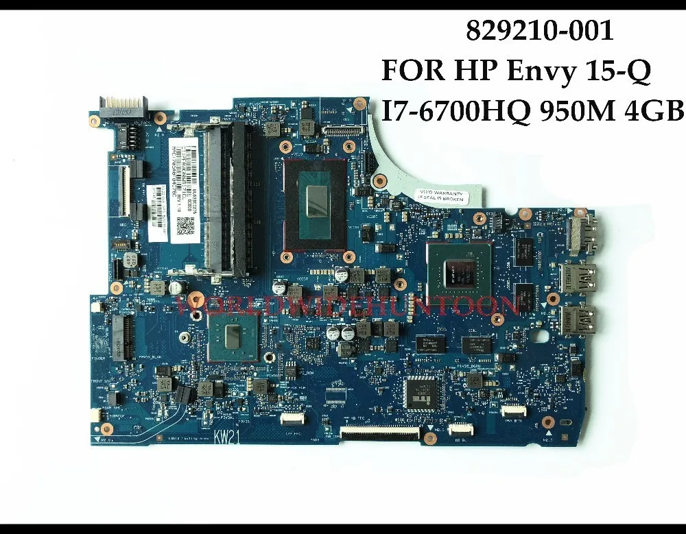 

High quality 829210-001 FOR HP Envy 15-Q Laptop Motherboard I7-6700HQ HM170 N16P-GT-A2 950M 4GB DDR3L 100% Tested
