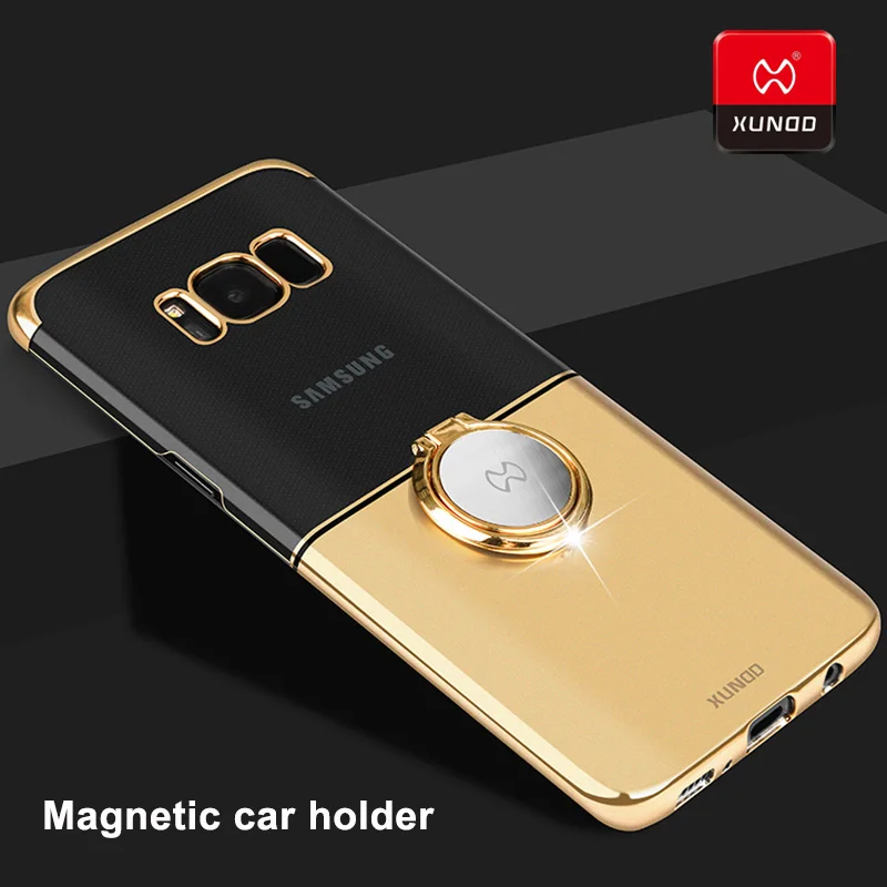 Luxury Brand Magnetic car holder Case For Samsung Galaxy