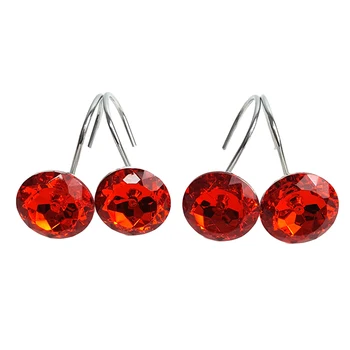 

12pcs Acrylic Rhinestone Decor Curtain Hooks Transparent Beautiful Rhinestone Hooks Curtain Hangers Acrylic Curtain Hook
